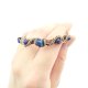 Miedziana bransoleta mankietowa z lapis lazuli