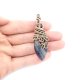 Fluoryt wisiorek wire wrapping