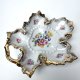 Porcelanowa paterka Vintage Friedrich Germany lata 50 kwiaty złocenia liść