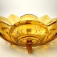 Bursztynowa Żardiniera Art Deco Irene August Walther & Söhne szkło prasowane Vintage oryginał