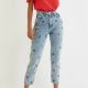TRENDYOL - JEANSY W KWIATY - 36