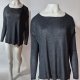 Minimalistyczny oversizowy longsleeve damski z wąskimi rękawami H&M BASIC S Hp221