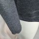 Minimalistyczny oversizowy longsleeve damski z wąskimi rękawami H&M BASIC S Hp221