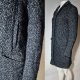wełna moher elegancki płaszcz midi melanż H&M ponadczasowy fason Hu105
