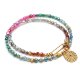 Agaty multicolor pastel /choker/ naszyjnik - Szlachetna kolekcja