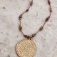 Amulet Syreni – naszyjnik z hematytu i złotym medalionem