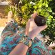 Damska Bransoletka Sznurkowa z Turkusu i Drewna | Bora Bora