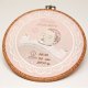 Haftowana personalizowana metryczka, pamiątka narodzin w oprawie 20 cm, 2