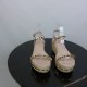 Coco Perla espadryle na koturnie ćwieki 38 - 24,5 cm