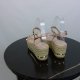 Coco Perla espadryle na koturnie ćwieki 38 - 24,5 cm