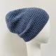 Czapka przejściowa cienka beanie smerf bawełna S/M jeans