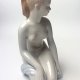 Duża figurka Akt kobiety Aquincum Budapest porcelanowa malowana dama Vintage
