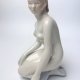 Duża figurka Akt kobiety Aquincum Budapest porcelanowa malowana dama Vintage