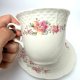 Stara Filiżanka ze spodkiem Thun Czechoslovakia lata 30 40 porcelana kwiaty Vintage (4/4)