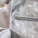 Duża torba podróżna z tłoczonego weluru – unikat handmade no waste