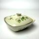Puzderko Hollohaza Węgry lata 70 kremowa porcelana kwiaty Vintage