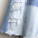 Patchworkowa spódnica jeans r.38