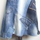 Patchworkowa spódnica jeans r.44