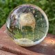 PRZYCISK DO PAPIERU PAPERWEIGHT SZKLANA KULA szkło dekoracyjne * złote UFO 2