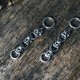 Kolczyki chainmaille ze stali chirurgicznej 6,5 cm gothic dark fairycore