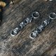 Kolczyki chainmaille ze stali chirurgicznej 6,5 cm gothic dark fairycore