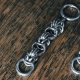 Kolczyki chainmaille ze stali chirurgicznej 6,5 cm gothic dark fairycore