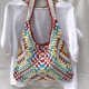 Kolorowa torebka szydełkowa handmade, torba boho
