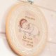 Haftowana personalizowana metryczka, pamiątka narodzin w oprawie 20 cm, 3