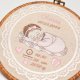 Haftowana personalizowana metryczka, pamiątka narodzin w oprawie 20 cm, 2