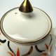 Dzbanek imbryk Gibsons Staffordshire Anglia lata 50-60 kość słoniowa ręcznie malowany vintage