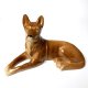 Figurka owczarek Niemcy pies dingo ceramika Vintage lata 60