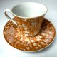 Filiżanka Marmurek PRL Bogucice kubek porcelana Vintage polski design