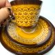 Zestaw śniadaniowy Chodzież Ira Józef Wrzesień 1959 filiżanka PRL Vintage Mid-Century Modern lata 60 (6/7)