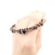 Miedziana bransoleta cuff z onyksem
