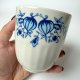 Kubek PRL Karolina Jaworzyna Śląska niebieski ornament lata 60/70 (5/5)