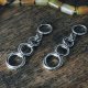 Kolczyki chainmaille ze stali chirurgicznej 6 cm gothic dark fairycore