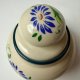 Pękata cukiernica Chodzież PRL folk vintage porcelit modern kwiaty lata 60