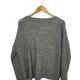 UNITS sweter damski luźny szary srebrna nić 44 XXL