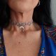 Choker lunula i turkus afrykański