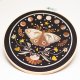 Nocna ćma, black - haft w tamborku 20 cm