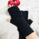 Czarne Mitenki Celtycki Aksamit - Celtycki Wzór - 100% Wełna Merino | Unisex