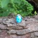 Niby larimar - pierścionek regulowany
