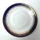 Talerzyk Haas & Czjzek Schlaggenwald stary podstawek porcelana kobalt złocenia 1900 r