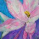 Magnolia - akwarela i pastela sucha A4