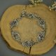 Bransoletka z kolorowymi labradorytami, wire wrapping, stal chirurgiczna, labradoryt