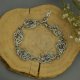 Bransoletka z kolorowymi labradorytami, wire wrapping, stal chirurgiczna, labradoryt