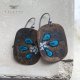 Kolczyki Geometric Flower - Dark Turquoise Petals