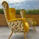 Fotel uszak XL nowoczesny scandi loft w cytryny