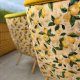 Fotel uszak XL nowoczesny scandi loft w cytryny