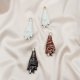 Nietoperz srebrny naszyjnik, porcelana srebro Ag 925, Leśne zwierzątko, elegancki naszyjnik od DelfinaDolls ~ Slavic Porcelain